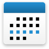 Community Calendars icon — blue calendar grid for scheduling resident activities