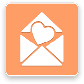 Life Stories icon — open envelope with a heart on orange background