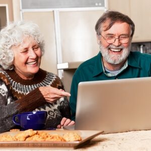 Elderly man shares benefits of online connectivity